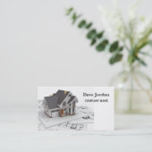 Bouwer Handyman Bouwarchitect Aannemer Visitekaartje (Staand voorkant)