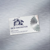 Bouwer Helmconstructie | Zaag | aannemer Magnetisch Visitekaartje (Voorbeeld)