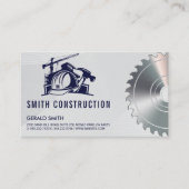 Bouwer Helmconstructie | Zaag | aannemer Visitekaartje (Voorkant)