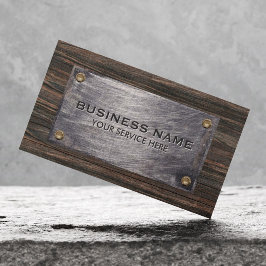 Bouwer Hout & Metal Professional Visitekaartje