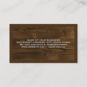 bouwer | Hout Visitekaartje (Achterkant)