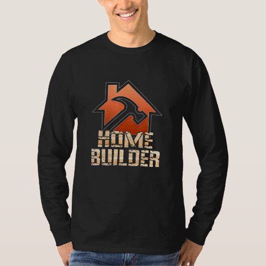 Bouwer idea House Construction Topping Out T-shirt (Voorkant)