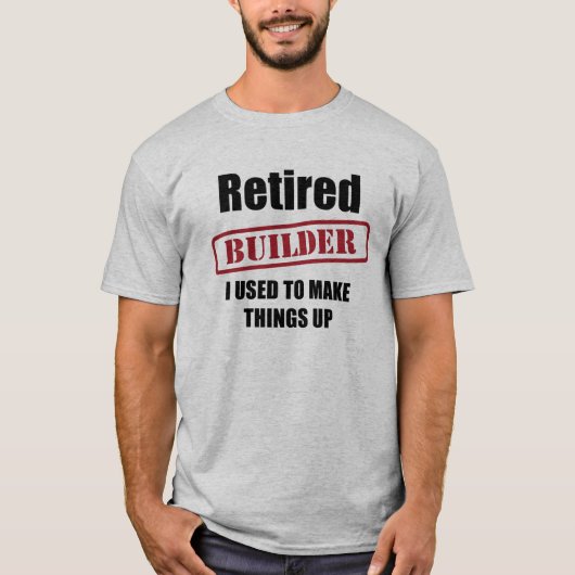 Bouwer in ruste t-shirt (Voorkant)