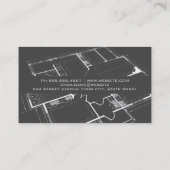Bouwer Logo | Blauwdruk | Bouw Visitekaartje (Achterkant)