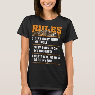 Bouwer Loodgieter Elektricien Hammer Carpenter Tec T-shirt