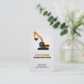 Bouwer Manager Construction Excavators Visitekaartje (Staand voorkant)