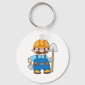 Bouwer met schokdemper sleutelhanger (Achterkant)