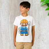 Bouwer met schokdemper t-shirt
