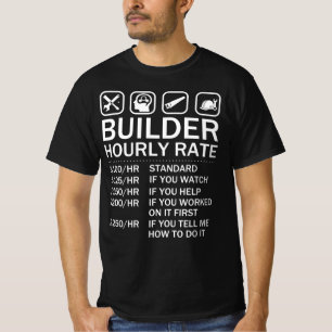 Bouwer met Uurfrequentie - Bouw gebouw T-shirt