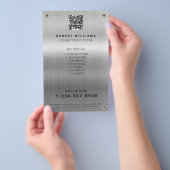 Bouwer Metaal QR Code Business Flyer (Hand)