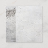 Bouwer Ontwikkelaar Beton Mix Modern Vierkante Visitekaartje (Achterkant)