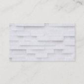 Bouwer Ontwikkelaar Witte baksteen Modern Visitekaartje (Achterkant)