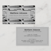 Bouwer Professioneel Modern Grey Visitekaartje (Voorkant / Achterkant)
