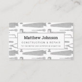 Bouwer Professioneel Modern White Visitekaartje (Voorkant)