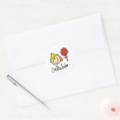 Bouwer Ronde Sticker (Envelop)