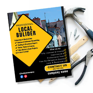Bouwer Services Flyer Sjabloon   Bouw &