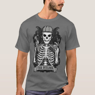 Bouwer Skeleton Tarot Card DIY Handyman M T-shirt