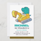 Bouwer T-Rex-excavator Bouwer Bouwkinderen van zat Kaart (Voorkant)