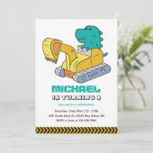 Bouwer T-Rex-excavator Bouwer Bouwkinderen van zat Kaart (Staand voorkant)