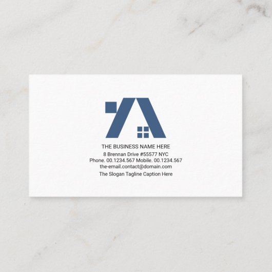 Bouwer van A-Lijst dakarchitectuur Visitekaartje (Achterkant)