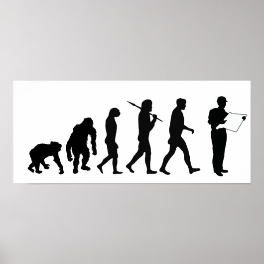 Bouwer van civiel ingenieur kwantiteitsmeter poster (Voorkant)