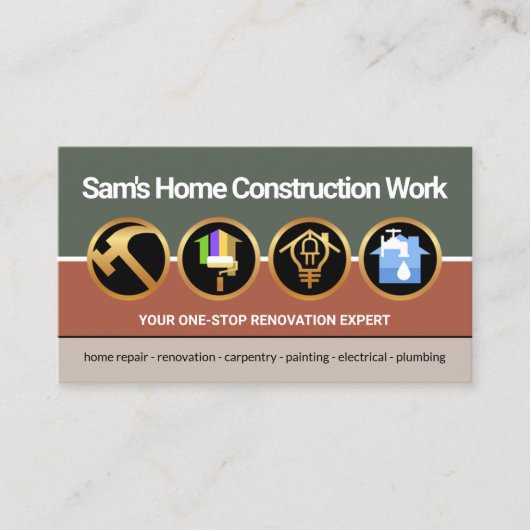 Bouwer van  Colour Handyman Tools Visitekaartje (Voorkant)