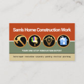 Bouwer van  kleurstoflagen Handyman Tools Visitekaartje (Voorkant)