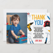 Bouwer Verjaardag Dank u kaart, Tools Dank u Kaart (Voorkant)