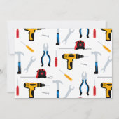 Bouwer Verjaardag Dank u kaart, Tools Dank u Kaart (Achterkant)