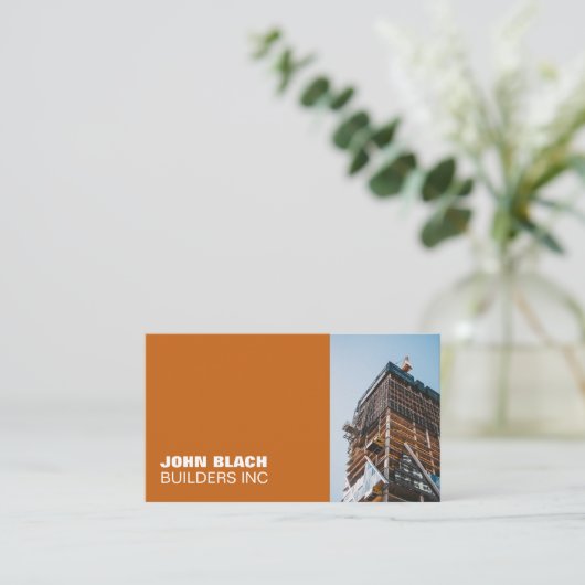 Bouwer Visitekaartje (Staand voorkant)