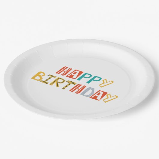 Bouwfeest Borden | Gefeliciteerd Papieren Bordje (Gekanteld)