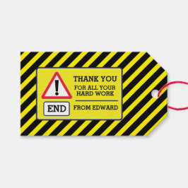 Bouwfeest gast chevron cadeau label cadeaulabel