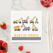 Bouwfeest upsherin verjaardag servet (Insitu)