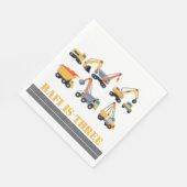 Bouwfeest upsherin verjaardag servet (Hoek)