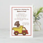 Bouwfonds Dump Truck Red Kaart (Staand voorkant)