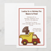 Bouwfonds Dump Truck Red Kaart (Voorkant / Achterkant)