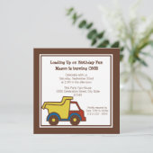 bouwfonds-vuilniswagen kaart (Staand voorkant)