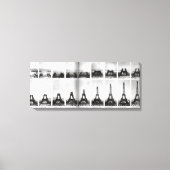 bouwfoto Eiffeltoren Parijs Canvas Afdruk (Voorkant)