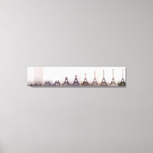 bouwfoto Eiffeltoren Parijs Canvas Afdruk (Voorkant)