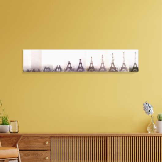 bouwfoto Eiffeltoren Parijs Canvas Afdruk (Insitu (Woonkamer))