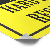 BOUWGEBIED - VEREISTE HARDE PETTEN POSTER (Hoek)