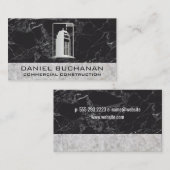 bouwgebouw | marmerbeton visitekaartje (Voorkant / Achterkant)