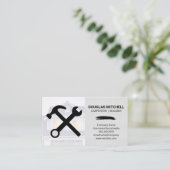 Bouwgereedschap | Achtergrond huis Visitekaartje (Staand voorkant)