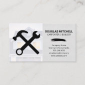 Bouwgereedschap | Achtergrond huis Visitekaartje (Voorkant)