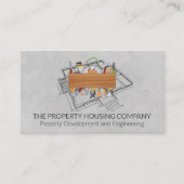 Bouwgereedschap | Blauwdruk Visitekaartje (Voorkant)