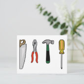 Bouwgereedschap Briefkaart (Staand voorkant)