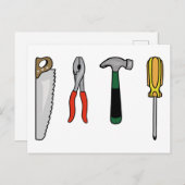Bouwgereedschap Briefkaart (Voorkant / Achterkant)