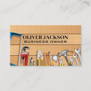 Bouwgereedschap Carpentry   Tools voor ontwerper Visitekaartje