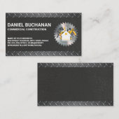 Bouwgereedschap | Cirkelzagen | Staal Visitekaartje (Voorkant / Achterkant)