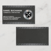 Bouwgereedschap | Diamantgeplateerd staal Visitekaartje (Voorkant / Achterkant)